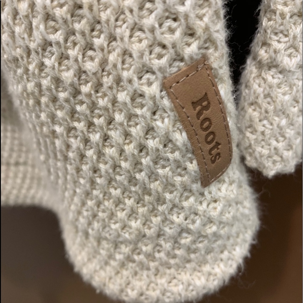 Roots oversized knit hoodie